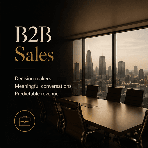 B2B Sales — decision makers, meaningful conversations, predictable revenue